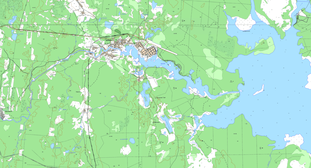 карта  озеро Костозеро  в хорошем качестве
