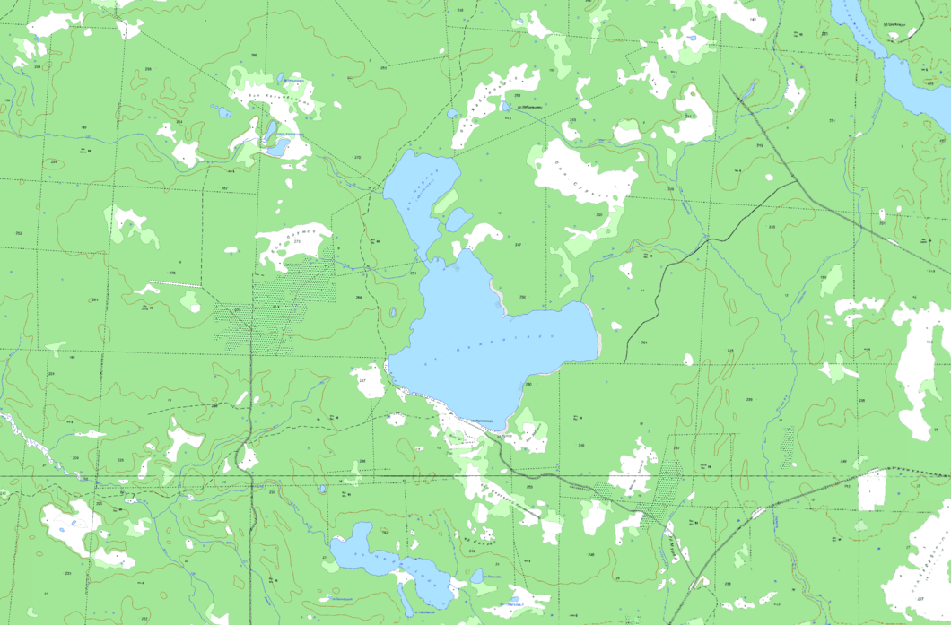 карта  озеро Нажмозеро  в хорошем качестве