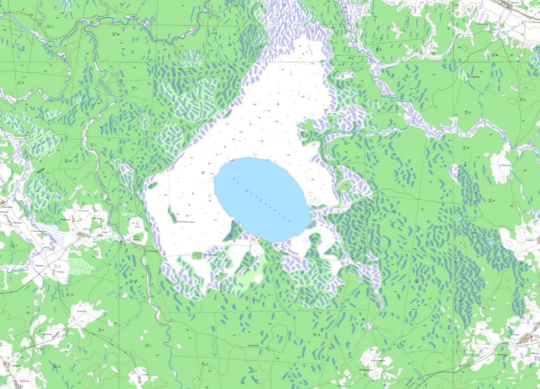 карта  озеро Шиченгское    в хорошем качестве
